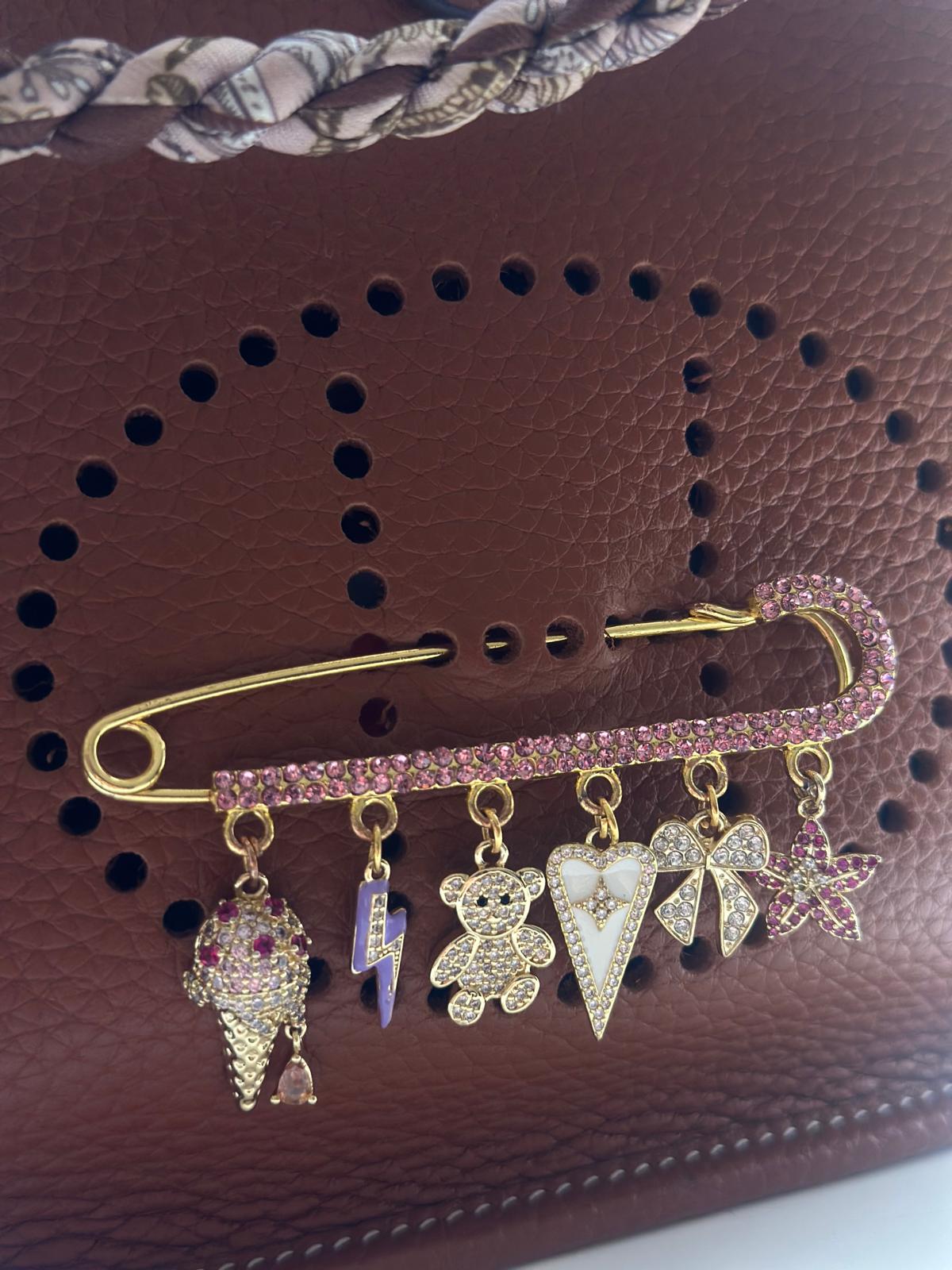 Purple Bolt Charm (6 charms only for custom bag charms)