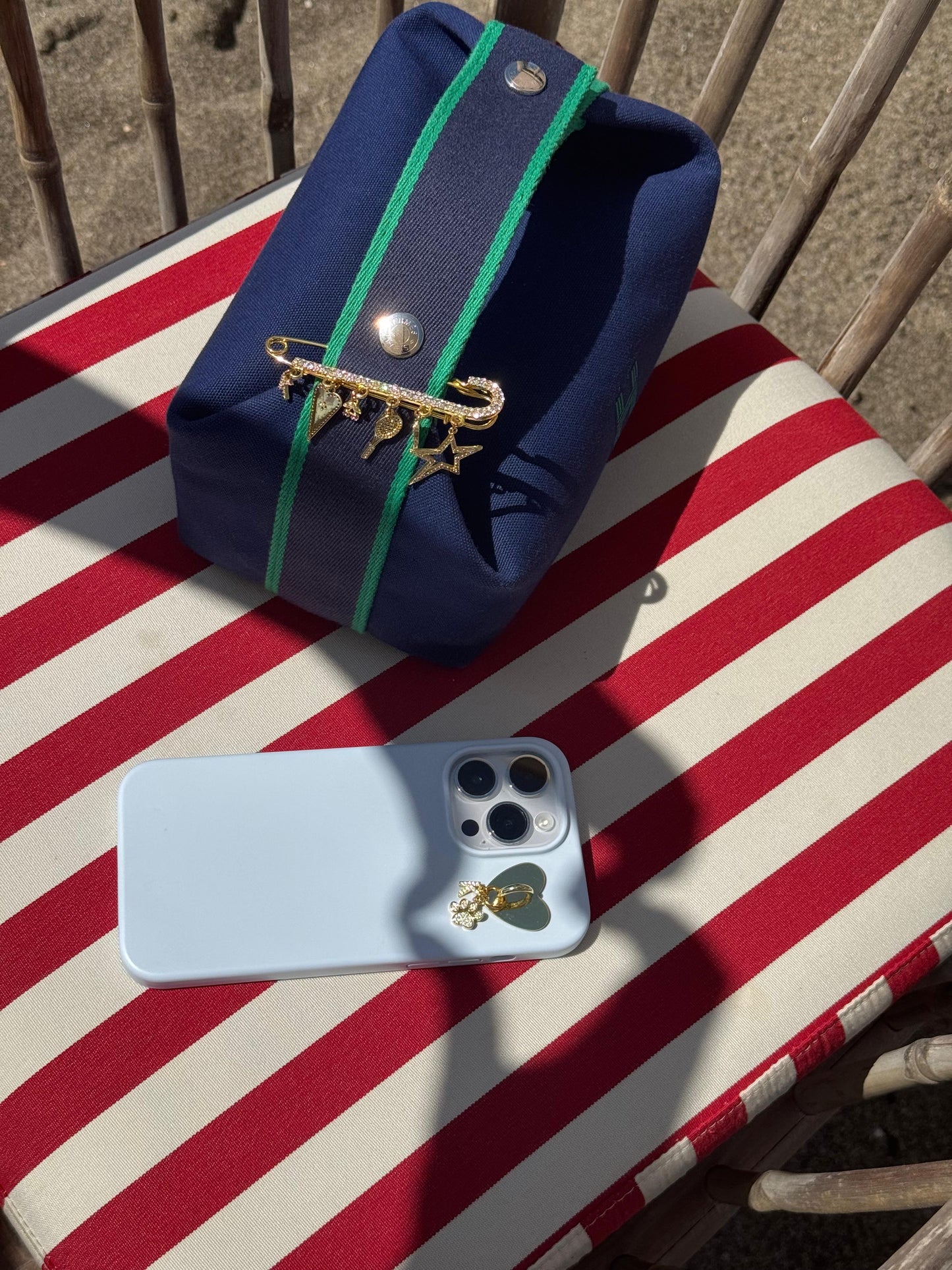 Gold Heart Stick-On Phone Charm (up to 3 charms only for custom phone charms)